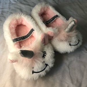 Baby unicorn slippers
